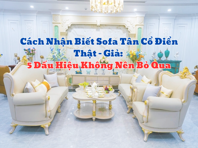 Cách Nhận Biết Sofa Tân Cổ Điển Thật Giả: 5 Dấu Hiệu Không Nên Bỏ Qua